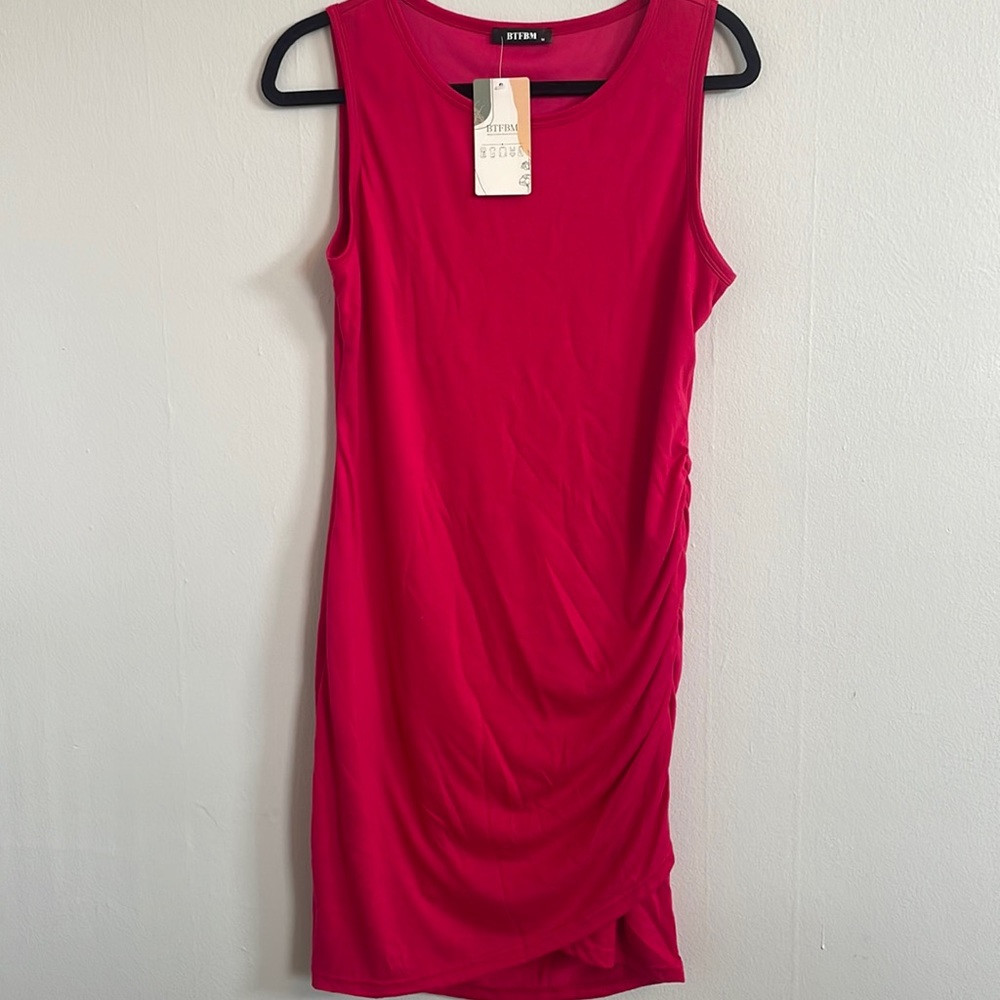 Pink mini bodycon mini dress!